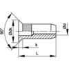 10-OCSH-45 BLIND CSK RIVET NUTOPEN SER. SHANK BZP (BX-250) thumbnail-1