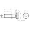 M4x6 SKT C/SUNK HEAD SCREW(GR-10.9) thumbnail-3