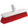 SBM300 12" STIFF POLY SWEEP BROOM HEAD RED thumbnail-0