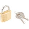 30x15mm SHACKLE SOLID BRASS PADLOCK thumbnail-1