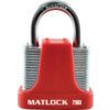 40mm 4 PIN STRONG PADLOCKRED KEYED ALIKE thumbnail-0