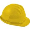 SAFETY HELMET STD + PLASTIC 6 POINT HARNESS YELLOW thumbnail-0