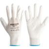 TUFFLITE WHITE NYLON LINED PUCOATED GLOVES SZ.6 thumbnail-0