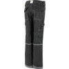 Kalhoty pracovní dámské černé -  prodloužená nohavice 32", pas 34" thumbnail-1