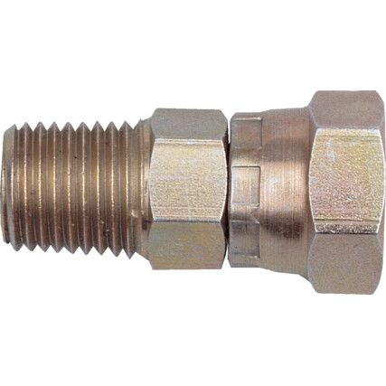 NPT/BSP přechodový kus otočný 1/4"x1/4"