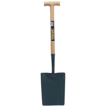 SOLID SOCKET WOODEN T TAPER SHOVEL