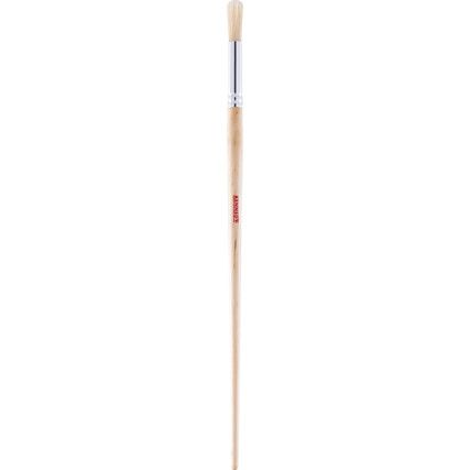 No.8 ROUND FITCH BRUSH NATURAL WOODEN HANDLE