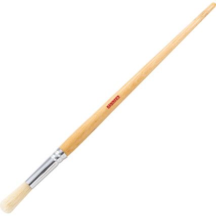 No.12 ROUND FITCH BRUSH NATURAL WOODEN HANDLE