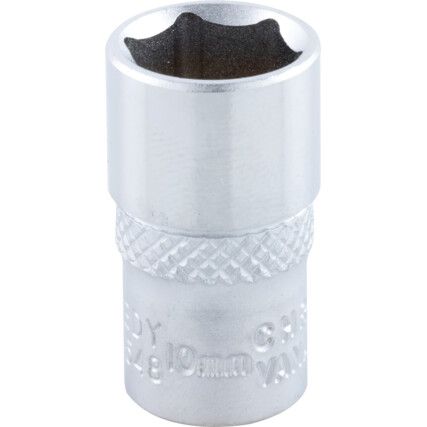 Hlavice nástrčné 12-hranné 1/4" metrické (šestihran) 10 mm