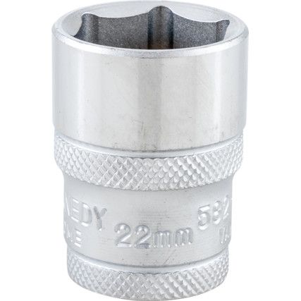 Hlavice nástrčná  6-hranná 1/2" metrický 22mm