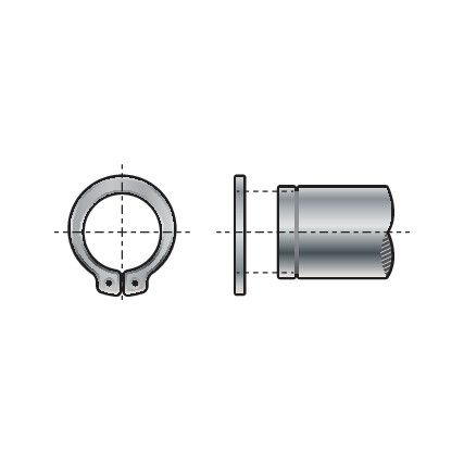 12mm DIN 471 Segerovy pojisné kroužky vnější(PACK 50)