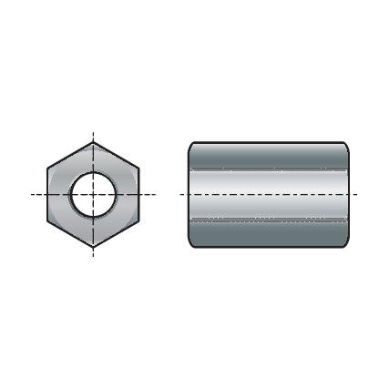 M6x18mm matice spojovaci pozink