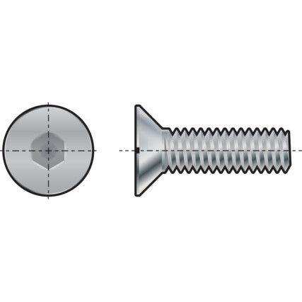 M6 x 60 SROUBY ZAP.HLAVAVN.IMBUS (10.9)