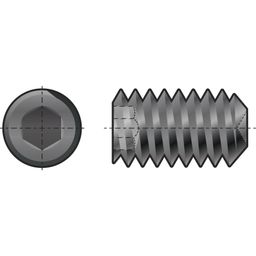 Socket Set Screw, UNC - Steel - Grade 14.9 - Knurled Point - DIN 916 thumbnail-0